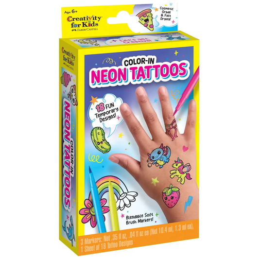 Color-In Neon Tattoos Kit