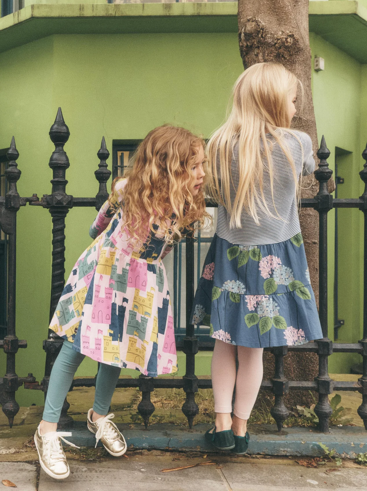 Girls Marsh Green Leggings