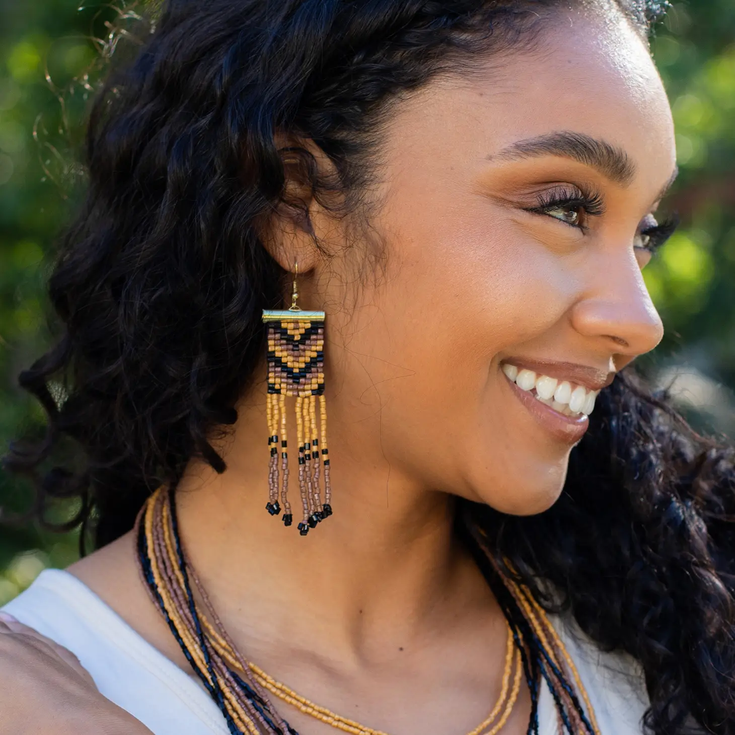 Sachi Beaded Safari Earrings