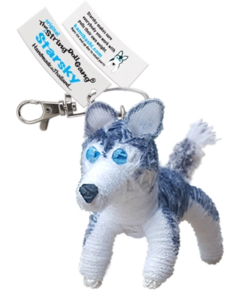 Starsky the Huskey String Doll Keychain