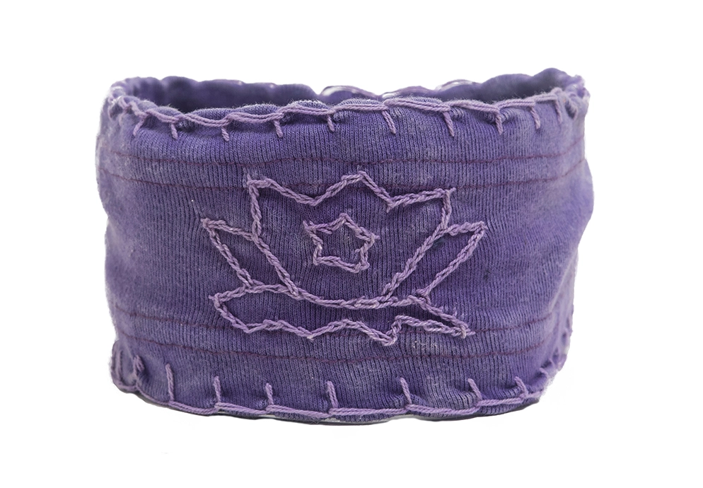 Lotus Flower Embroidered Headband