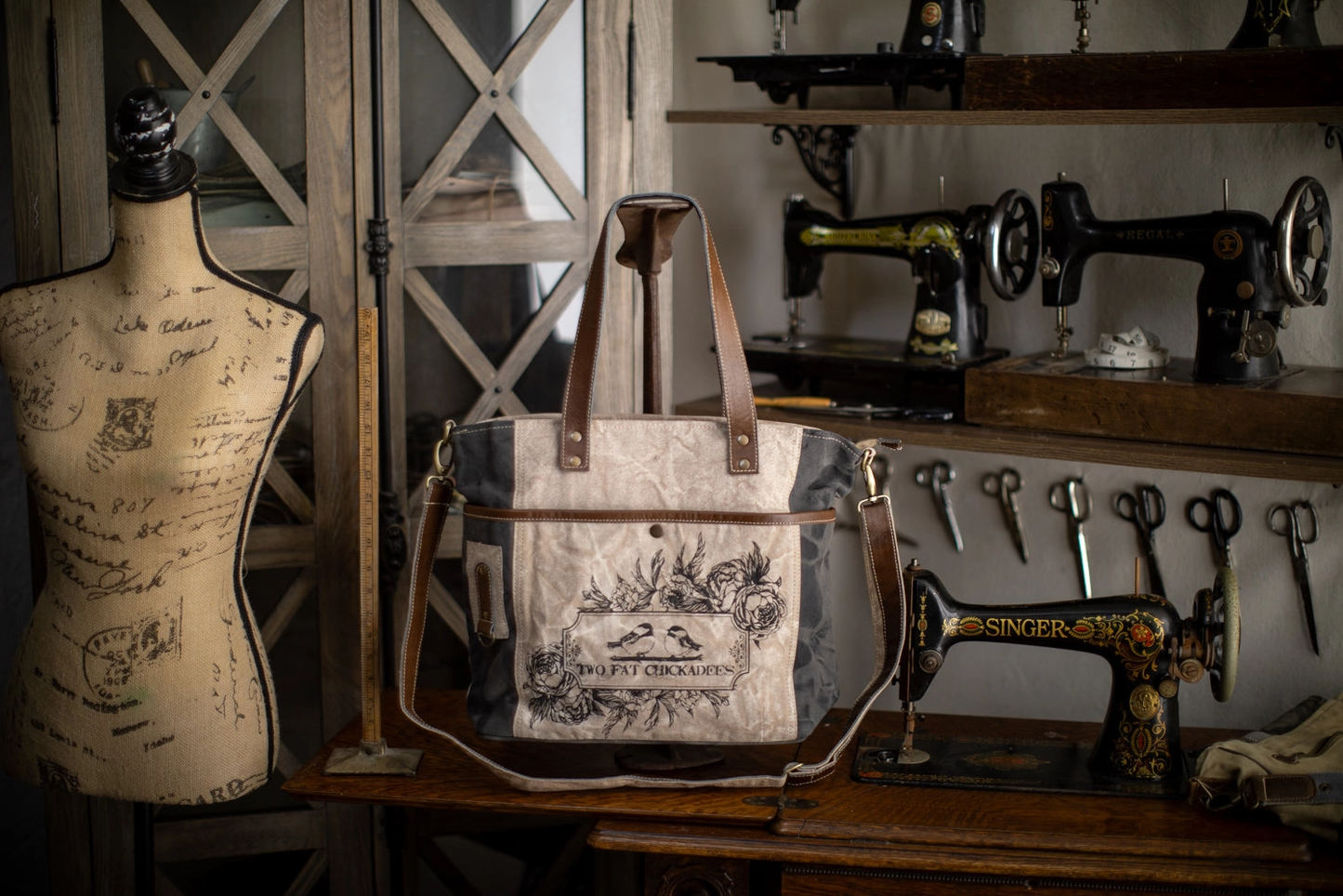 Two Fat Chickadees Canvas Tote