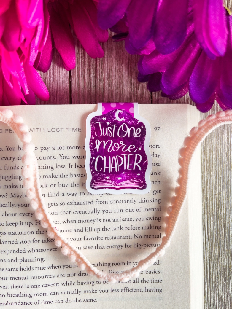 Just One More Chapter Magnetic Bookmark