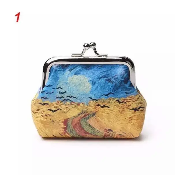 Van Gogh Art Kiss Lock Coin Purse