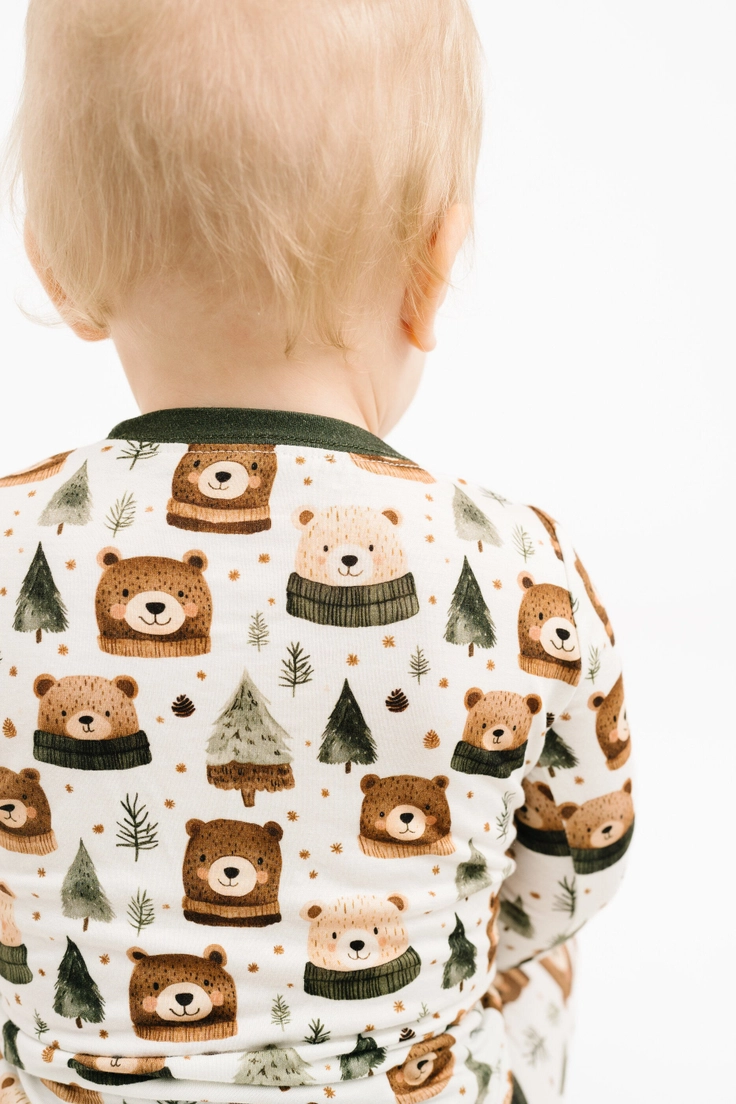 Kids Winter Bears Bamboo Pajamas