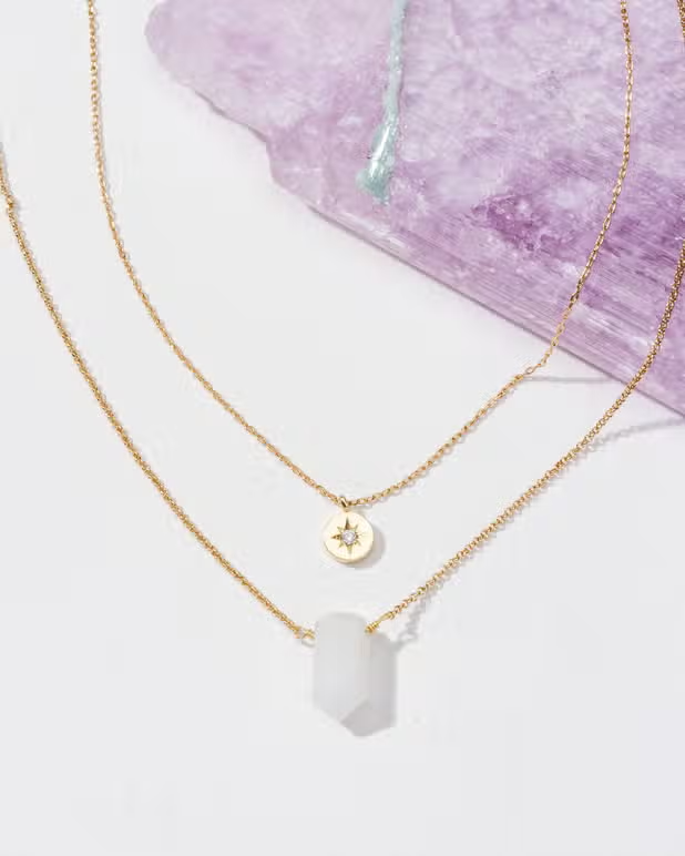 North Star Moonstone Necklace Set