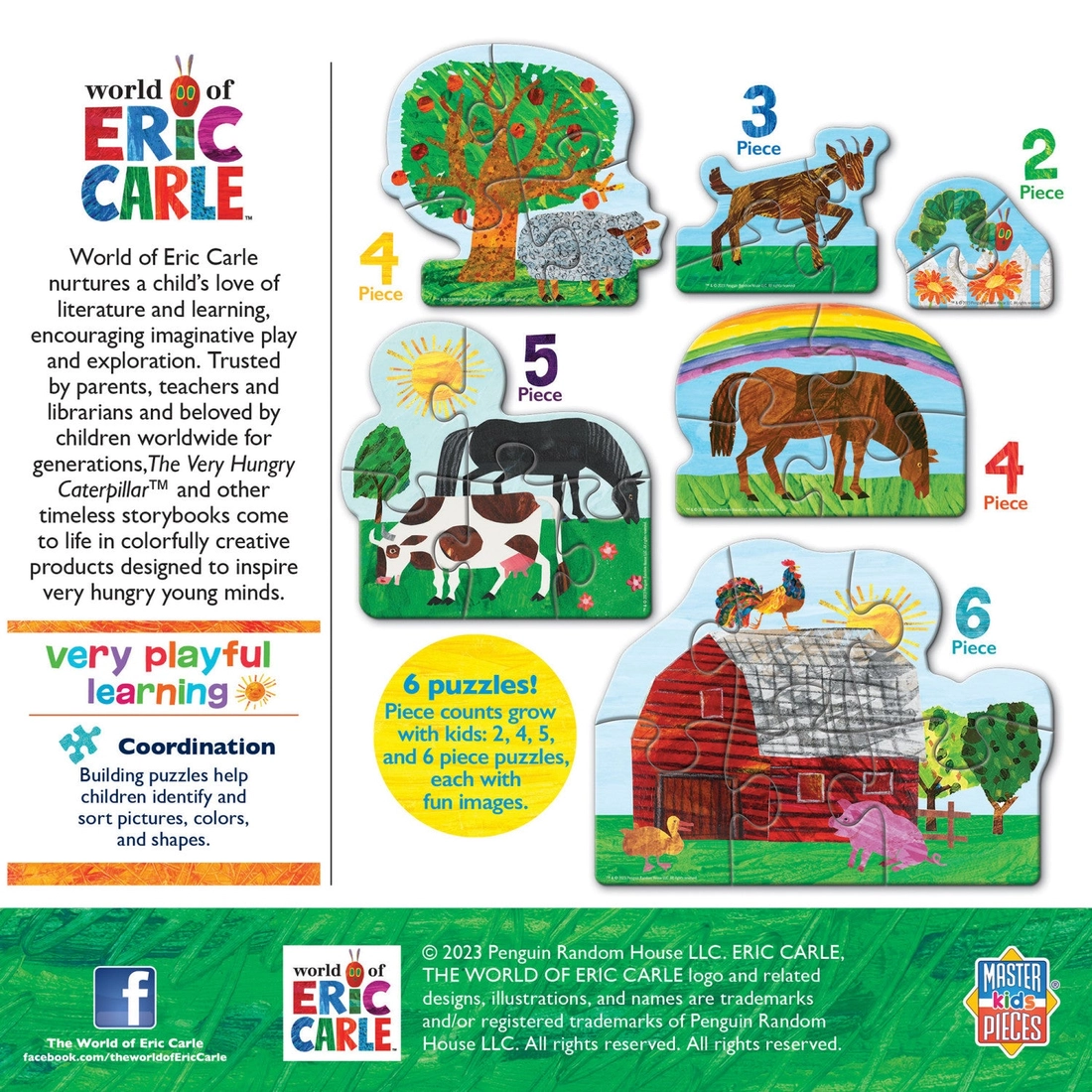 Eric Carle Farm Life Mini Shaped Puzzle Set