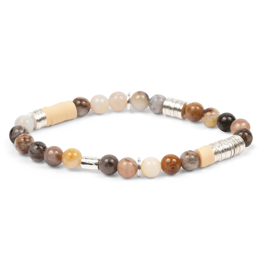 Mexican Onyx Intermix Stone Stacking Bracelet