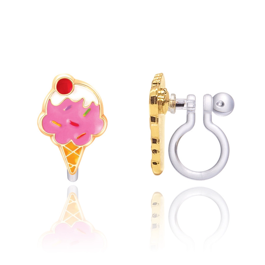 Ice Cream Dream Clip On Earrings