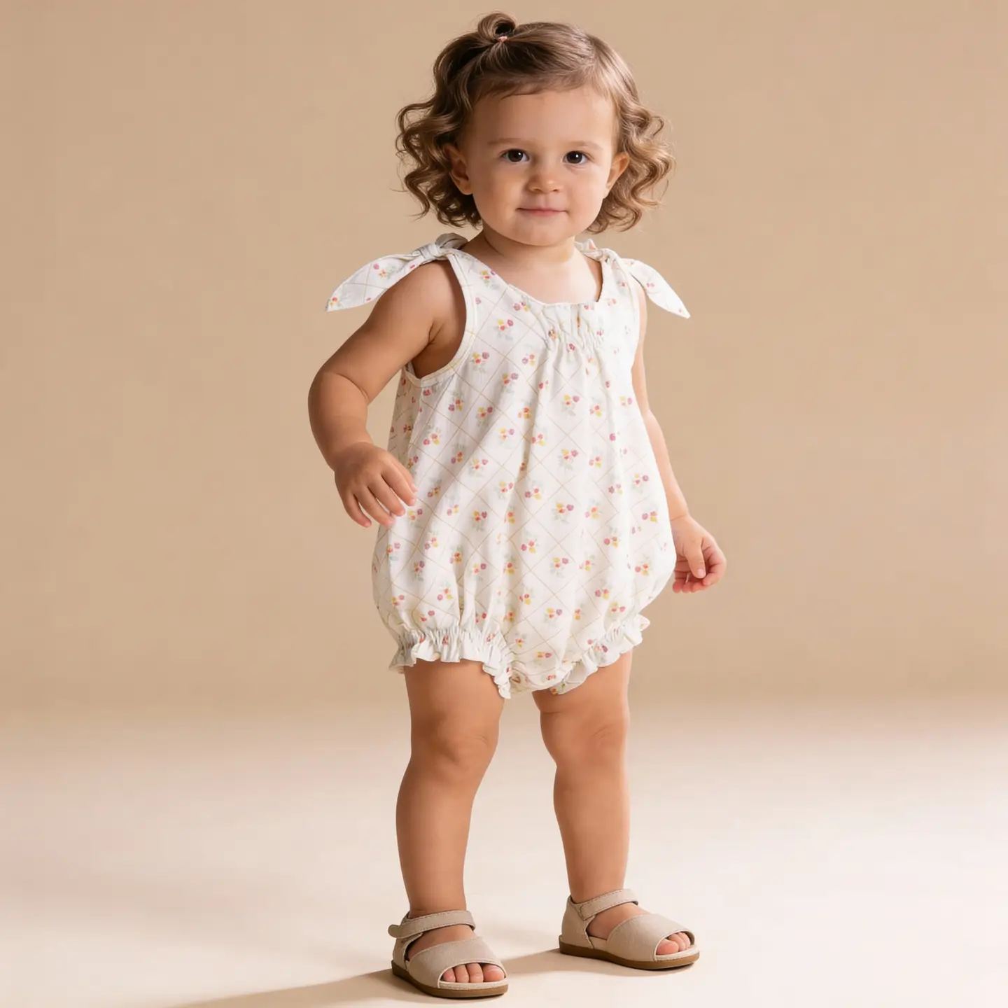 Baby Spring Weave Organic Bubble Romper