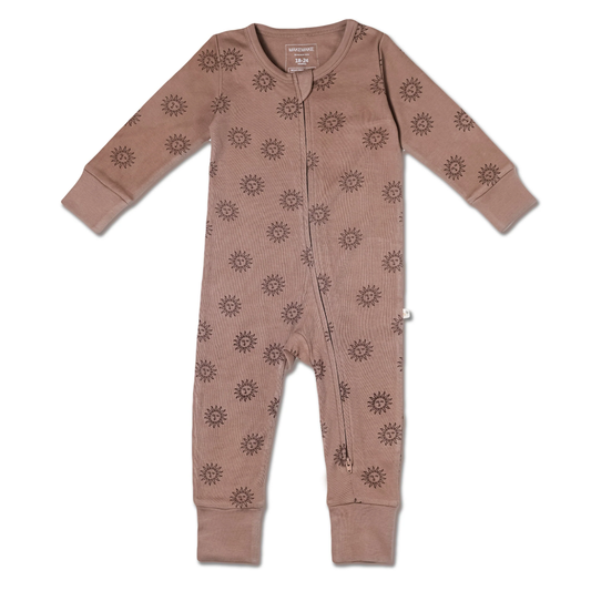 Organic Zip Romper - Sun