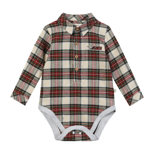 Baby Jasper Plaid Onesie