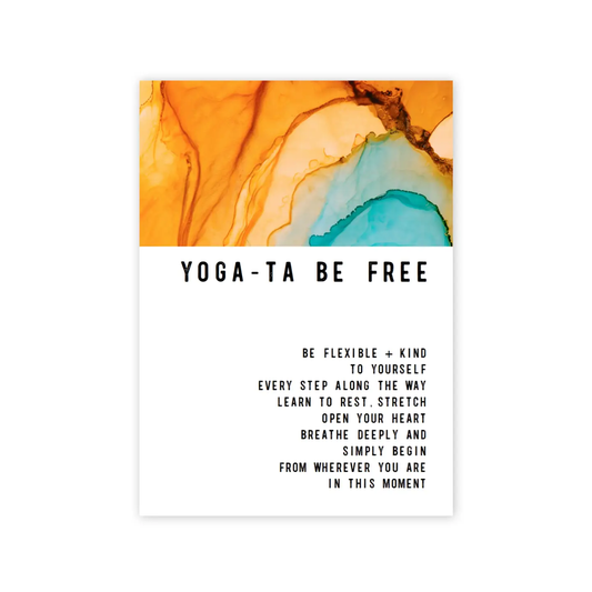 Yoga-Ta Be Free Greeting Card