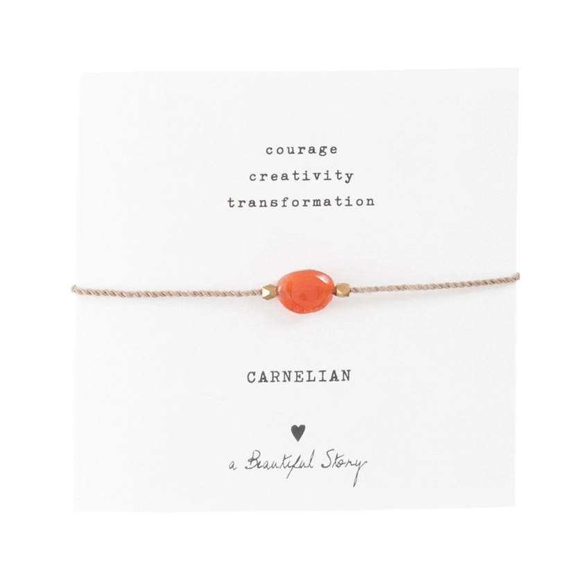 Carnelian Gemstone Bracelet