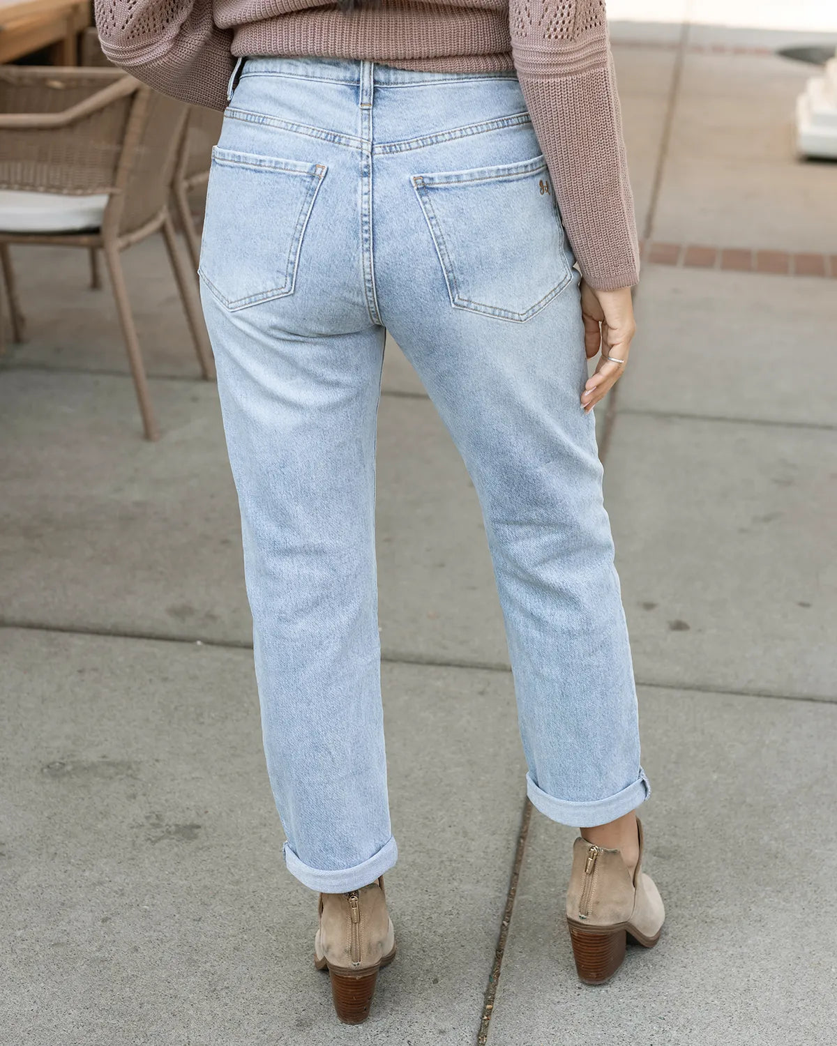 Mid-Rise Girlfriend Jeans