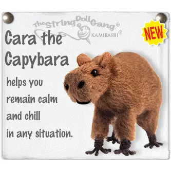 Cara the Capybara String Doll Keychain