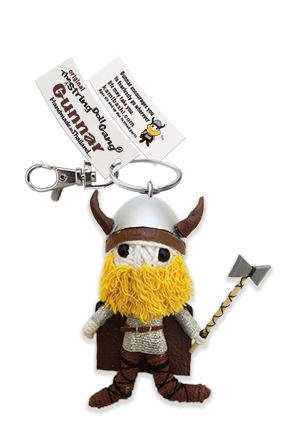 Gunnar the Warrior String Doll Keychain