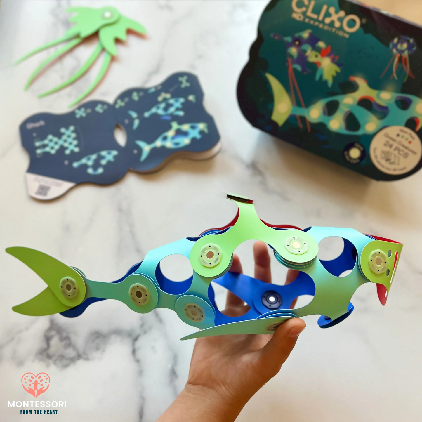 Clixo Ocean Creatures Magnetic Toy Set