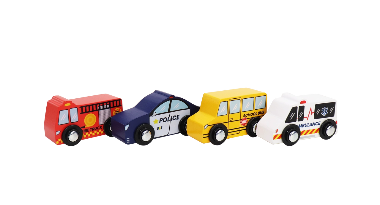 Wooden Emergency Vehicles Set