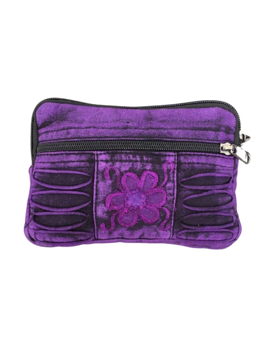 Daisy Razor Cut Coin Purse
