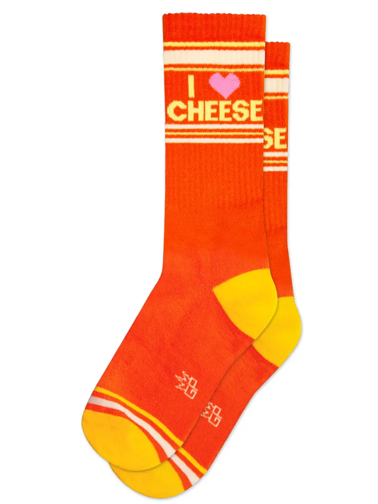 I Heart Cheese Crew Socks