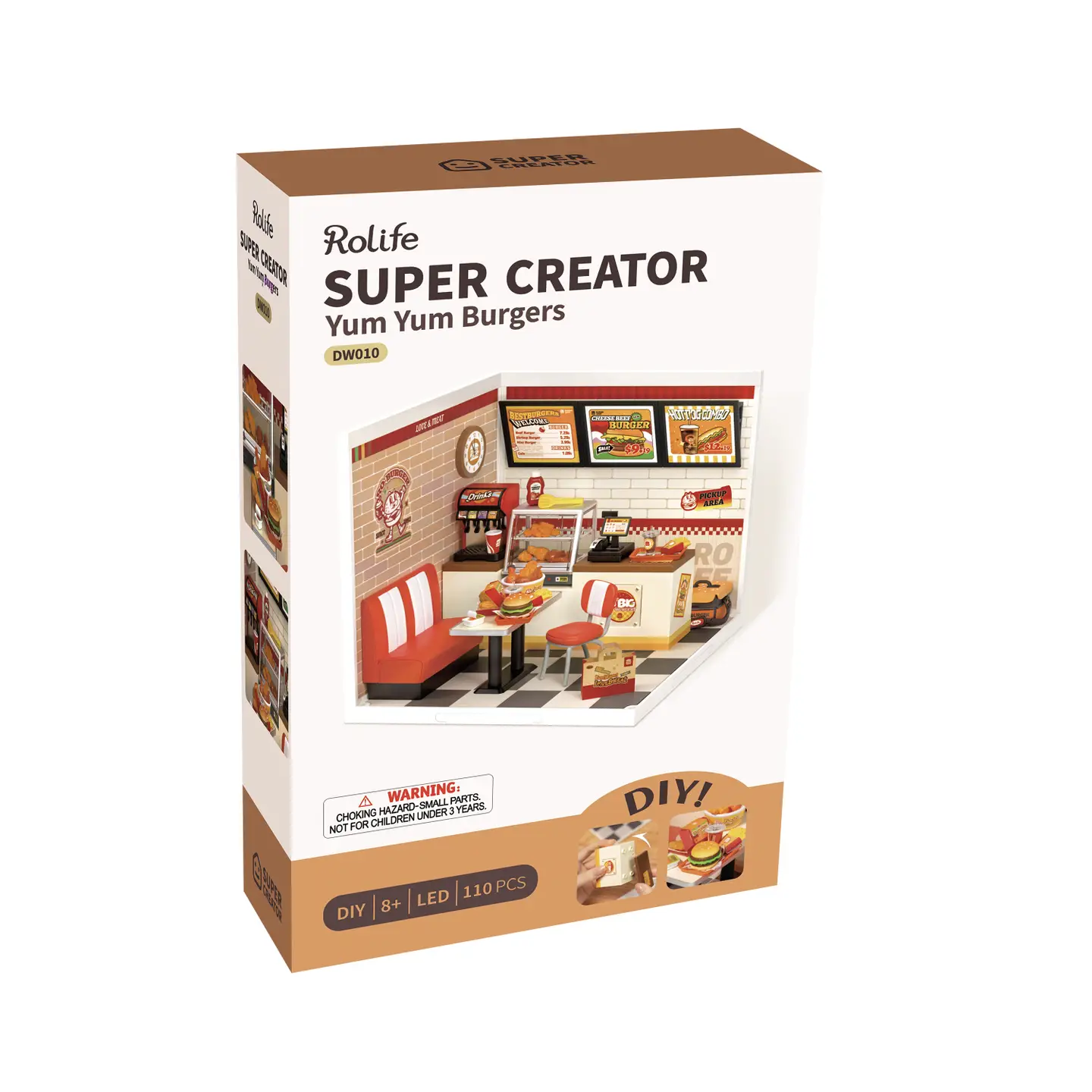 Miniature House Kit: Yum Yum Burgers