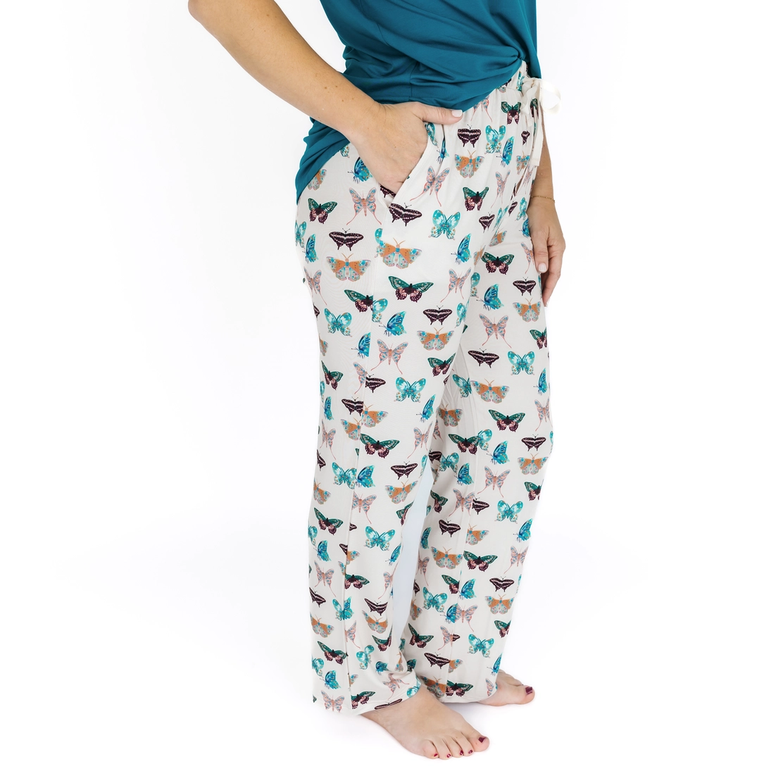 Wings of Paradise Butterflies Bamboo Pajama Pants