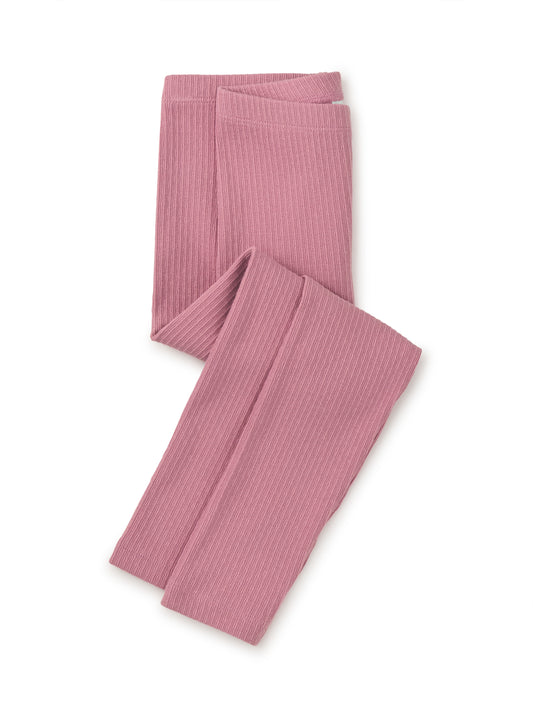 Girls Pointelle Leggings Antique Rose