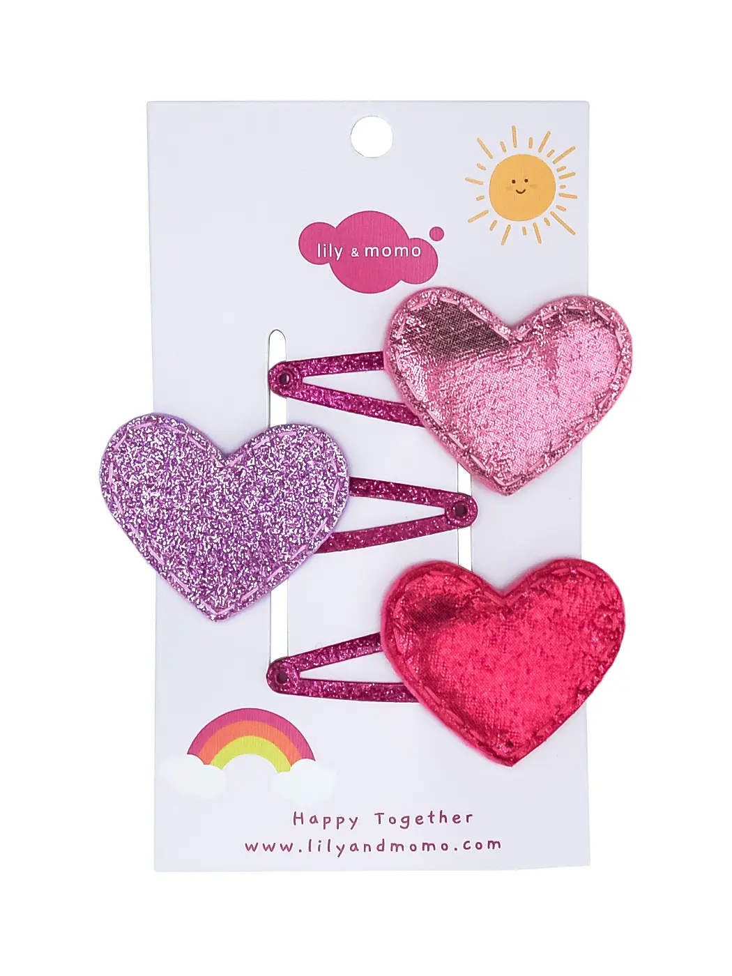 Sweet Hearts Trio Hair Clips