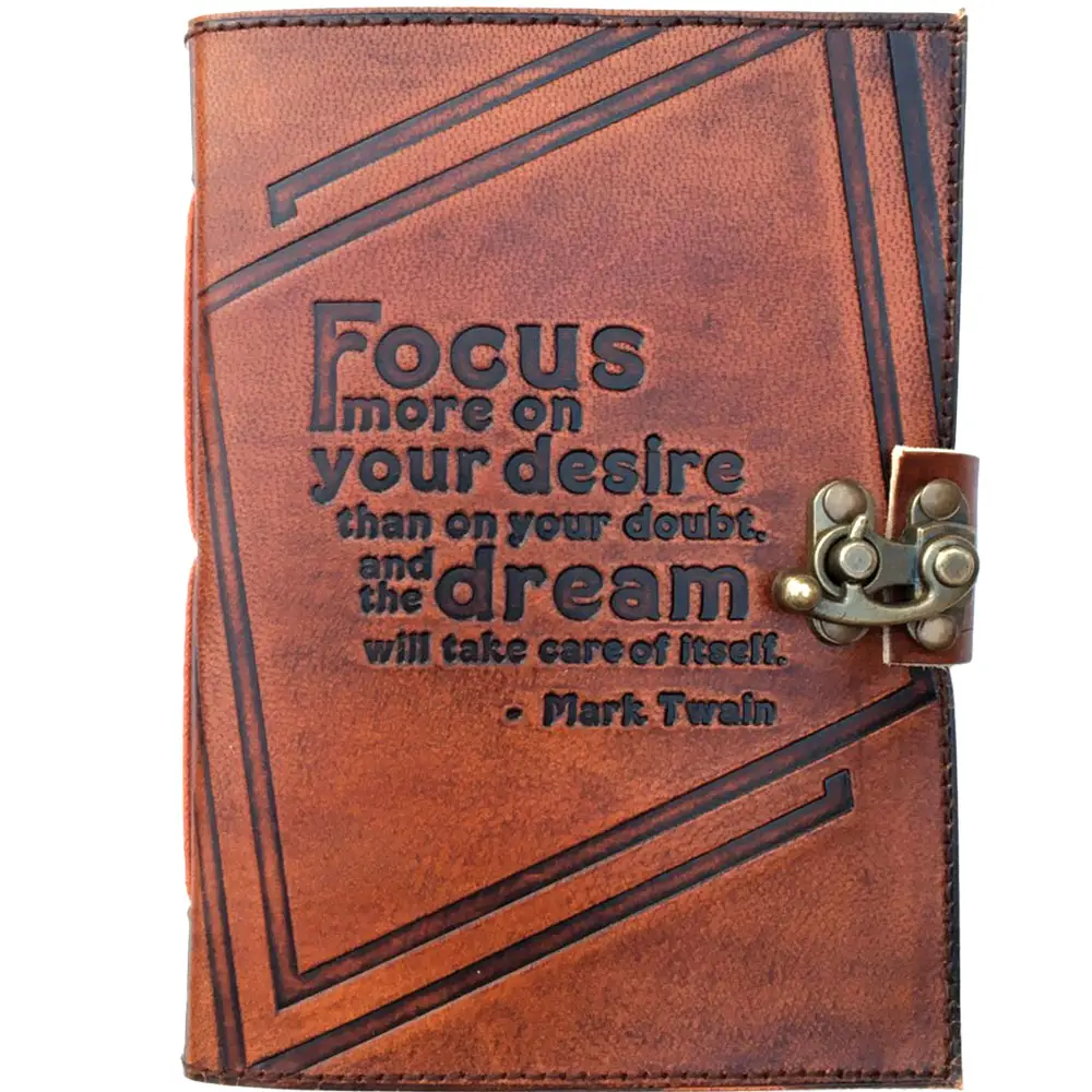 Focus On the Dream Leather Journal