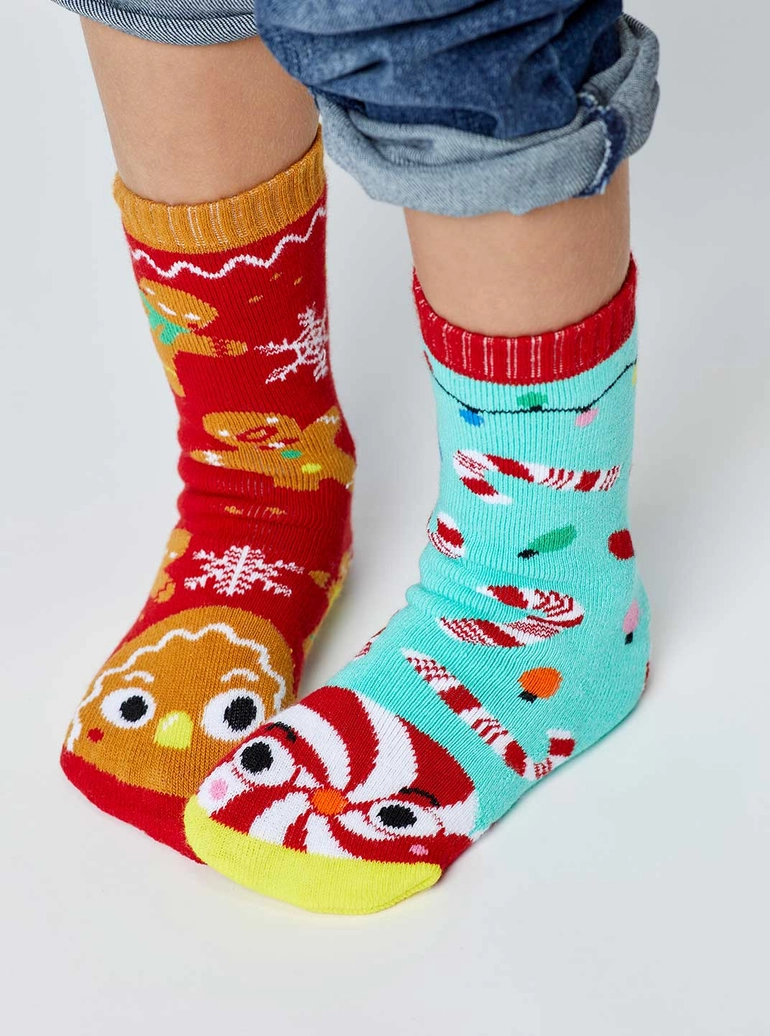 Pals Socks Gingerbread Candy Cane