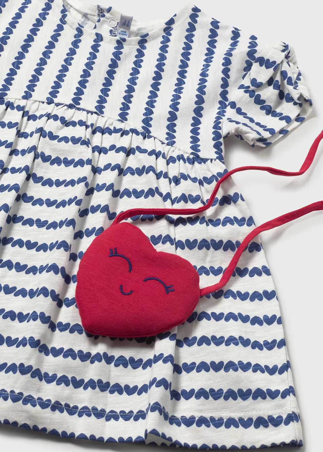 Baby Striped Dress with Crossbody Bag