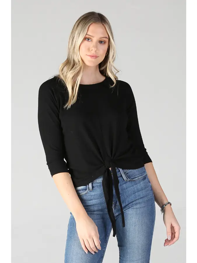 Tie Waist Knit Top