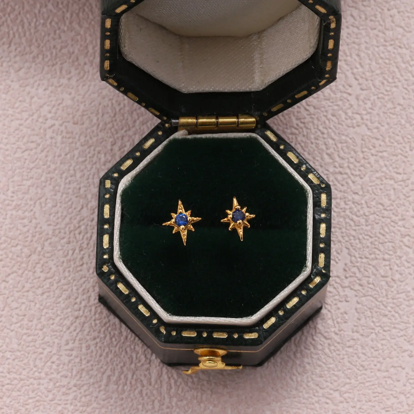 Kinfolk Angel w/ North Star Blue Crystal Earrings