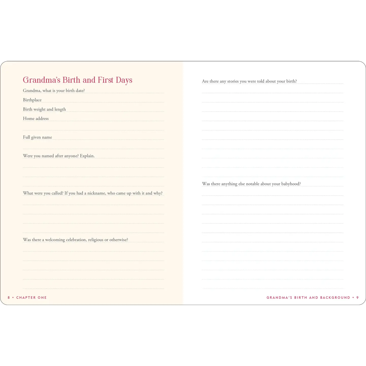 Grandma’s Story Journal