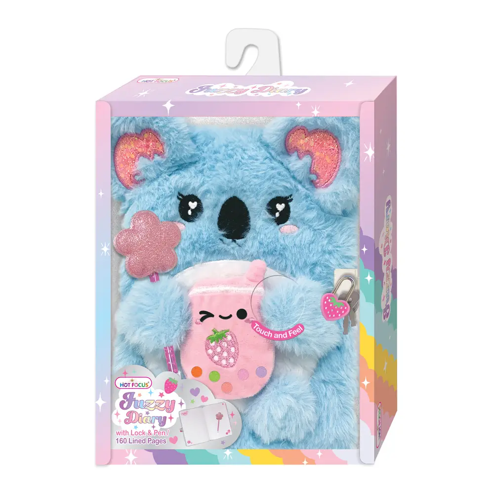 Fuzzy Diary With Lock & Keys