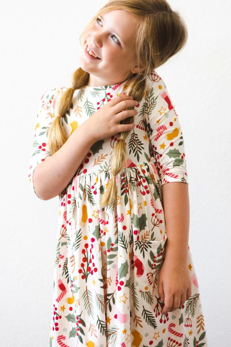 Girls Holly Jolly Twirl Dress