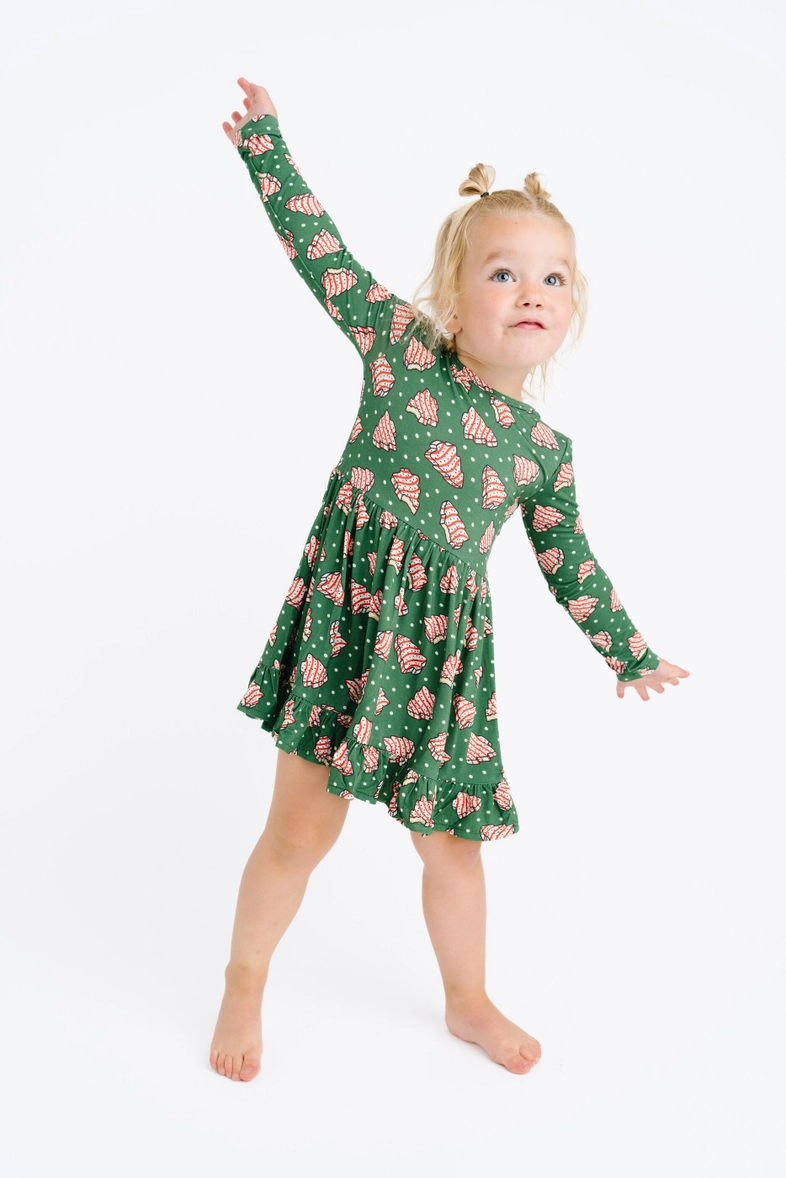 Girls Tree Treats Bamboo Dress