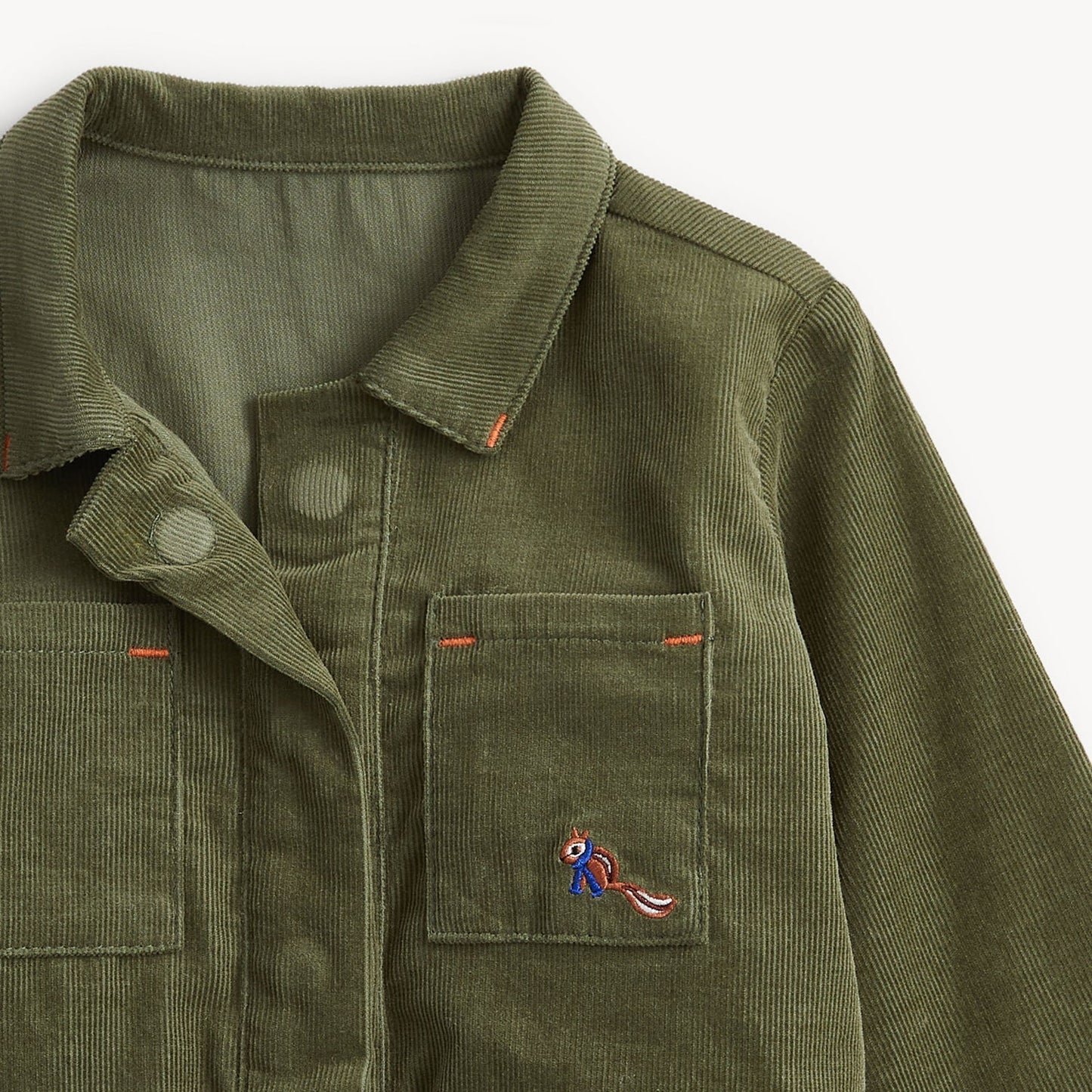 Baby Boy Green Corduroy Magnetic Me Romper