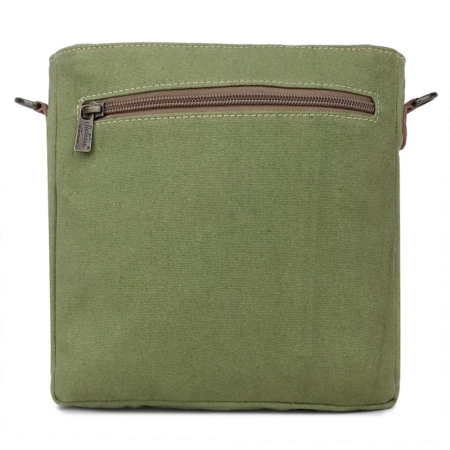 Women's Square Crossbody Bag - Sage Feathers
