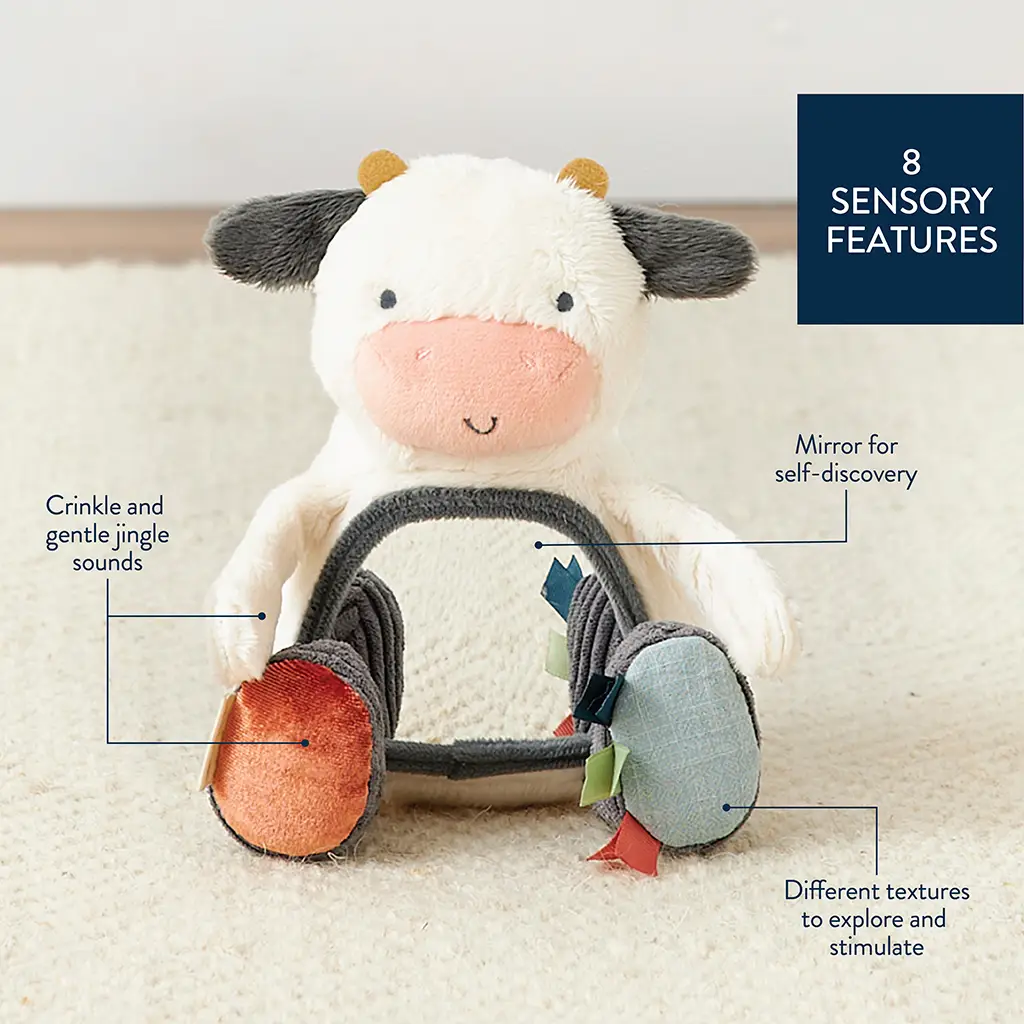 Carmen the Cow Travel Toy w/ Mirror
