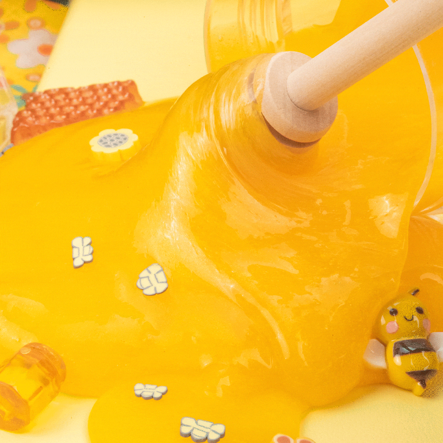 Homemade Honey Clear Slime