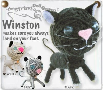 Winston Cat String Doll Keychain