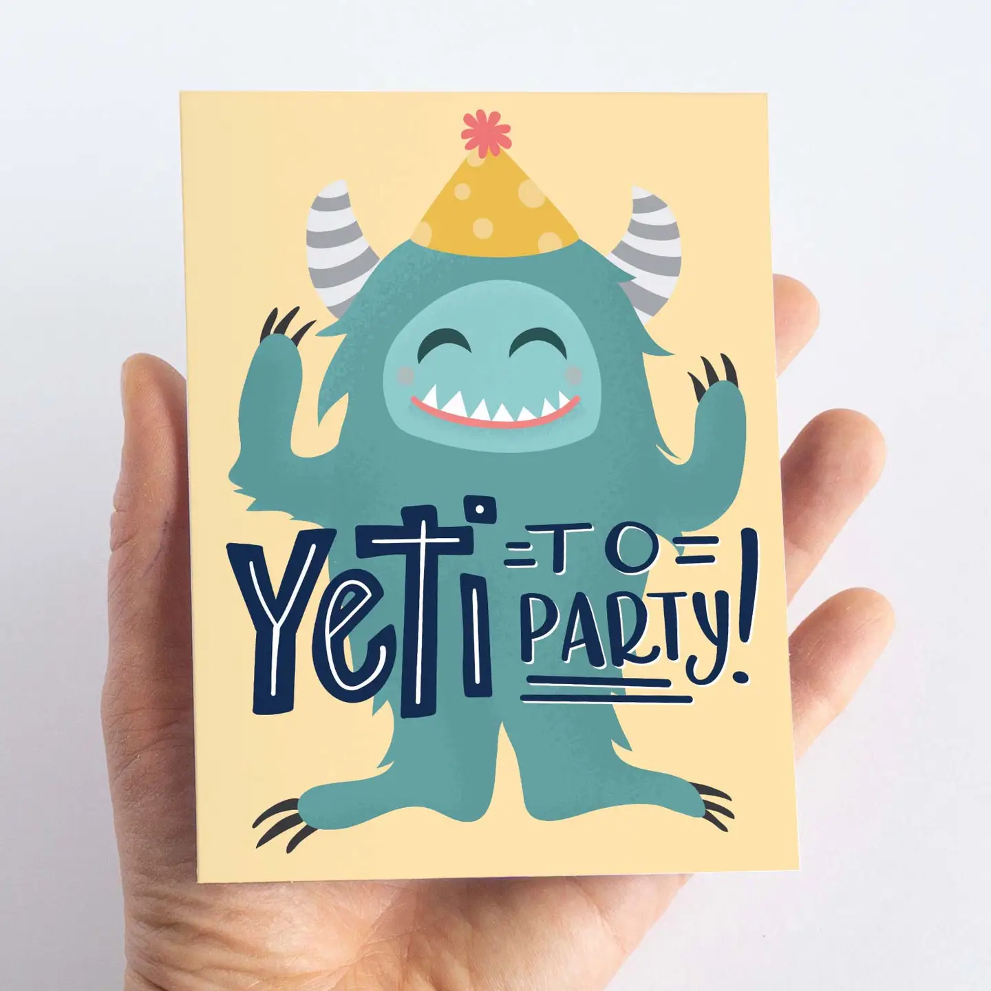 Yeti to Party Birthday Card