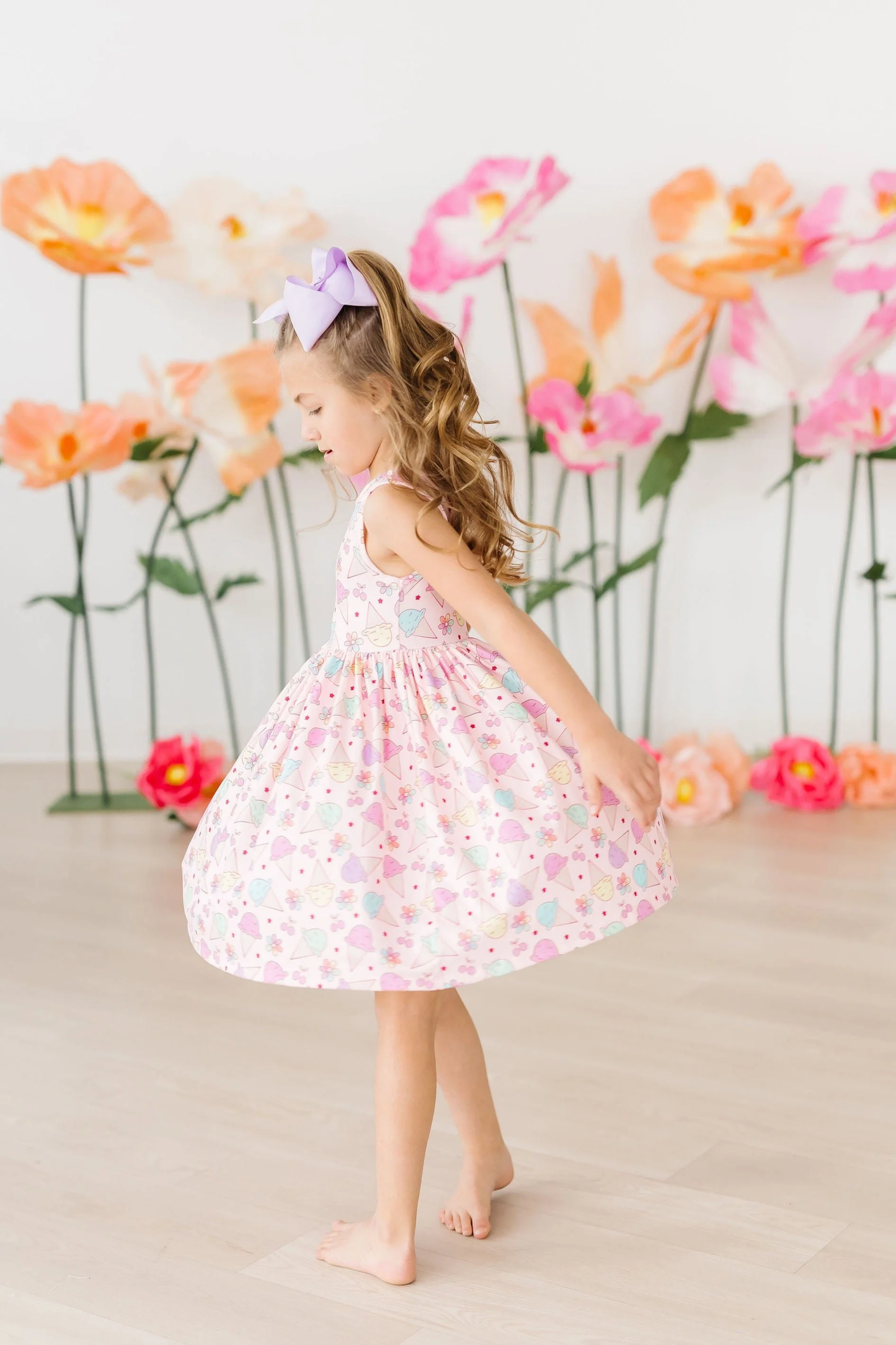 Girls Ice Cream & Shout Tank Dress