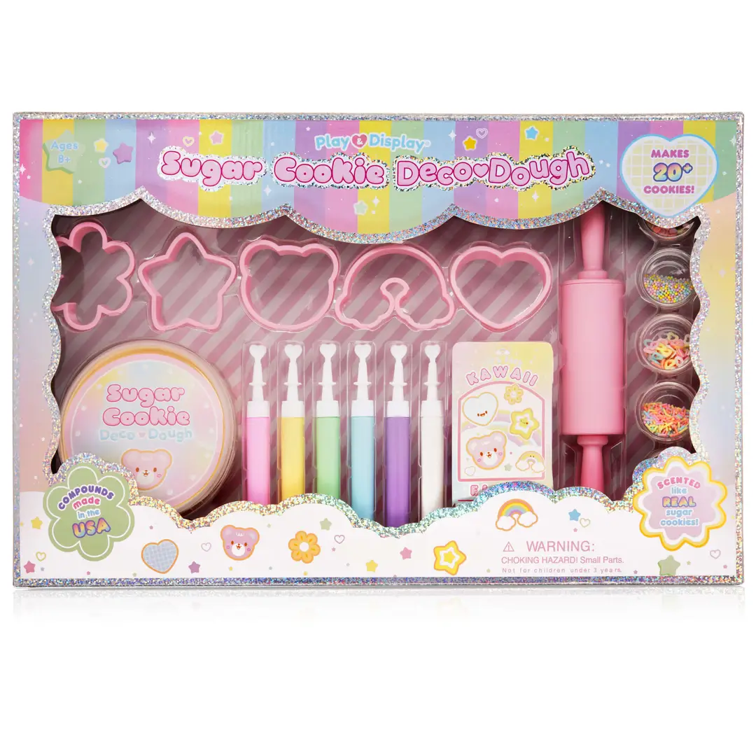 Play & Display Sugar Cookie Deco Dough Diy Craft Kit