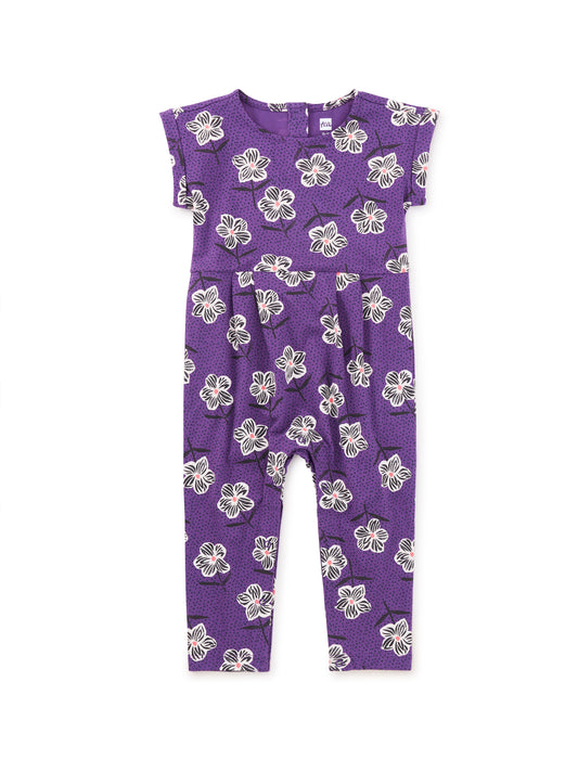 Baby Purple Floral Romper