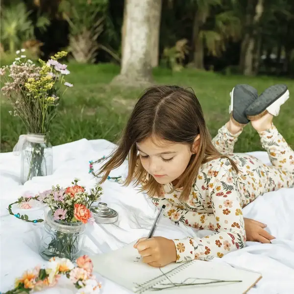 Kids Bamboo Pajamas Toadstool Garden
