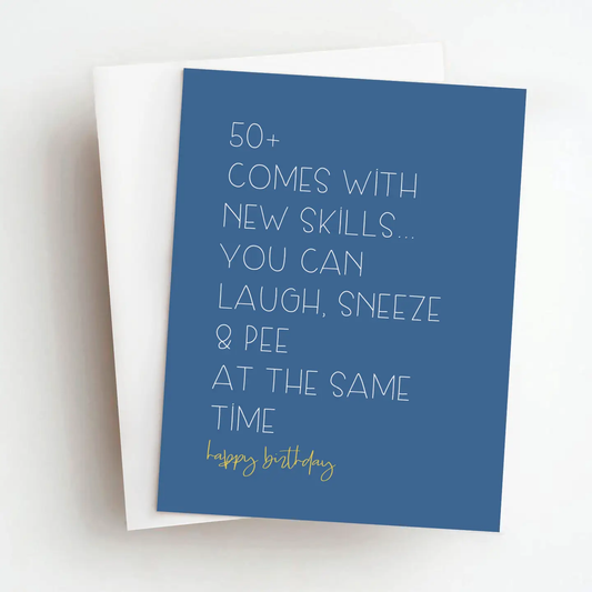 50+ Skills Funny Birthday Card