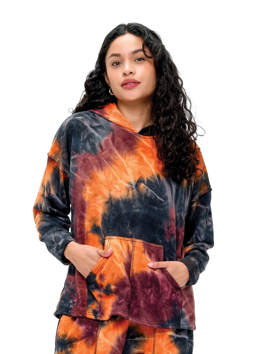 Boho Tie Dye Hoodie